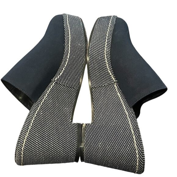 Donald Pliner Corsica Wedge Platform Clog Size 8.5 Mule Navy Blue Slip In Shoe - Picture 2 of 7